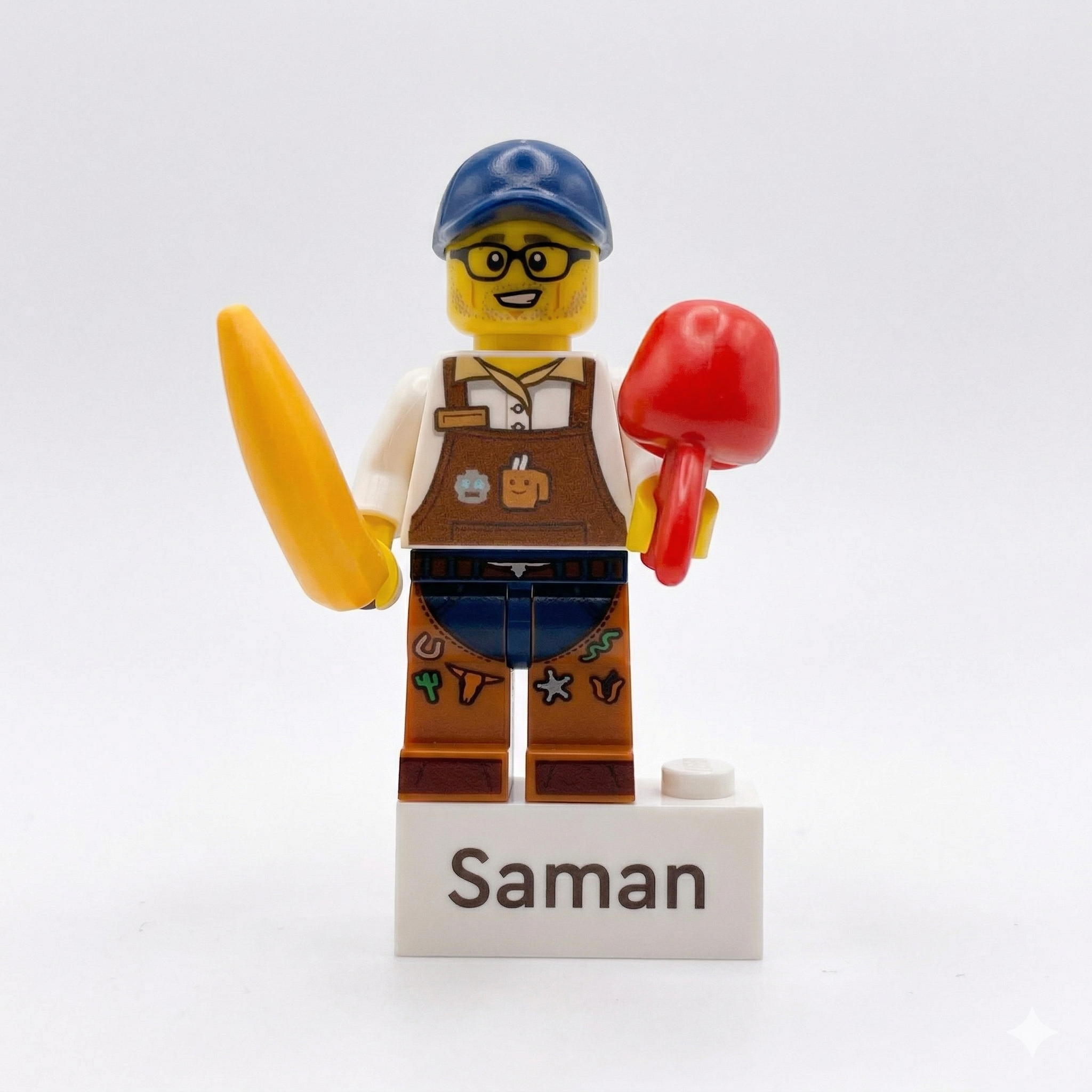 Lego Sam says eat your fruits.